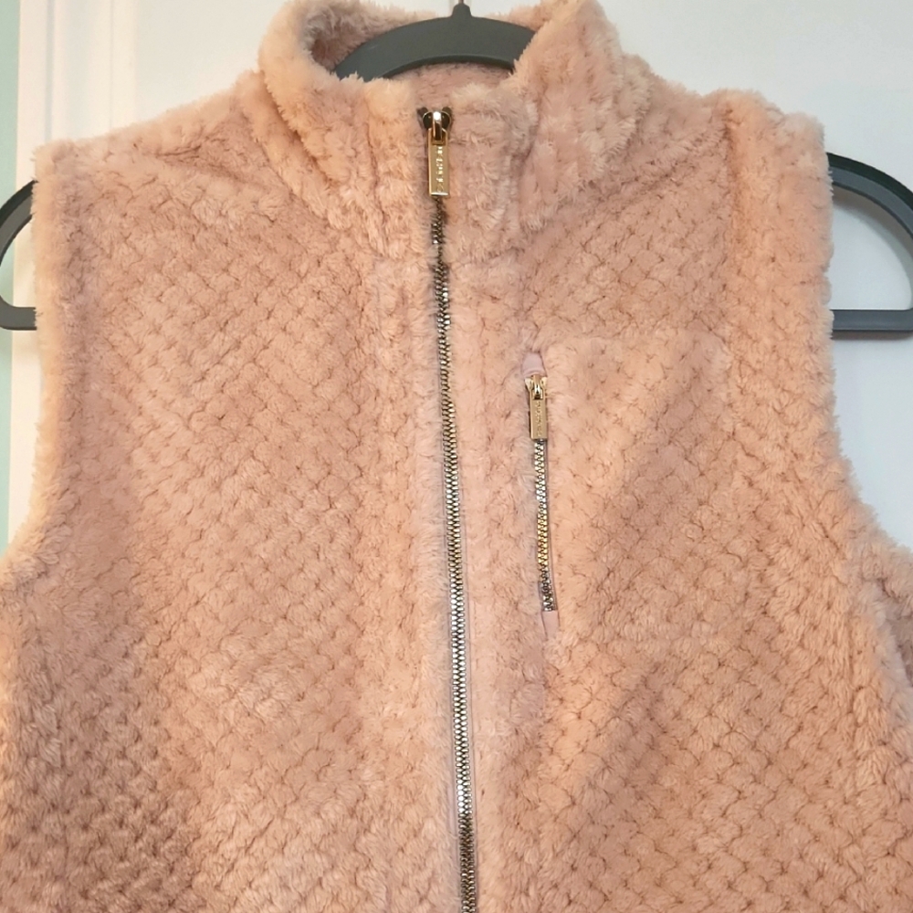 Women's Calvin Klein Pink Fleece Vest